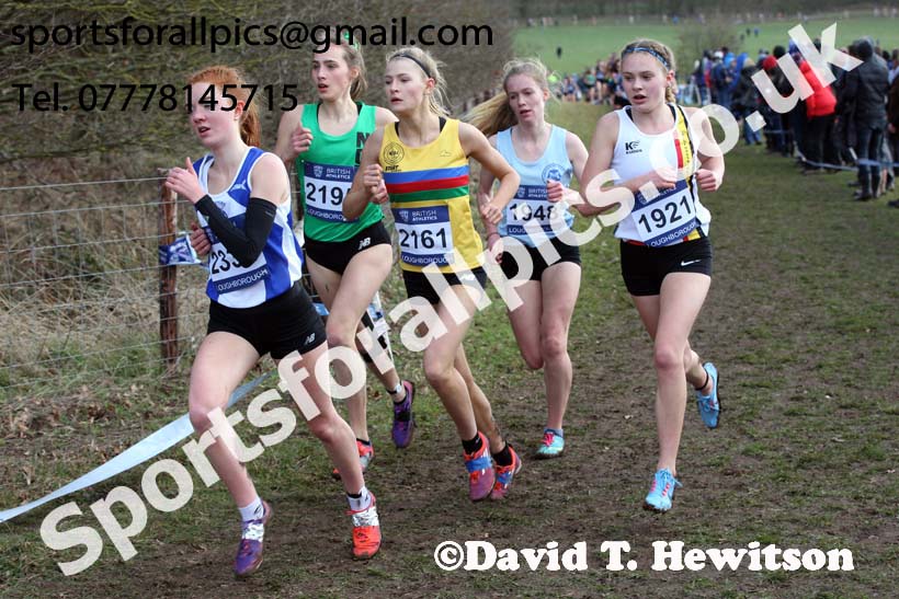 Womens under-17s 2019 British Athletics Inter Counties Cross Country, Prestwood Hall, Loughborough. Photo:  David T. Hewitson/Sports for All Pics